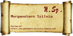 Morgenstern Szilvia névjegykártya
